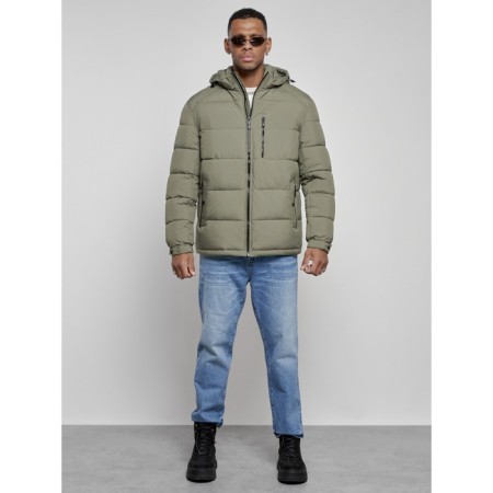 Sports male winter, size 56, khaki color