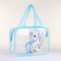 Cosmetic bag with lightning, blue color