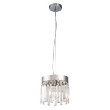 Suspended Indigo, 12026/1p Chrome. 1x40W, e14, 210x210x215/1500 mm, transparent color