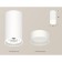 Ambrella Light Acrylic lamp, XS8161002, GX53 LED 12 W, white sand, white matte