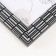 Photo frame plastic 10x15 cm "Rectangles by hand" White with black 18.3x13.5 cm
