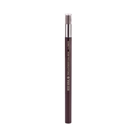 Eyebrow Pencil Pencil & Powder Dual Brow 03.Black Gray eyebrows