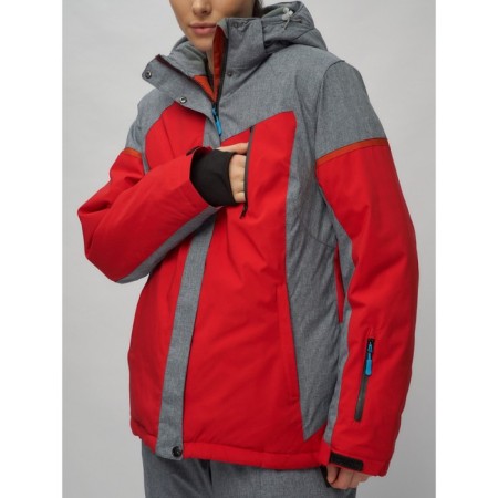 Ski suit female, size 58, red color-24