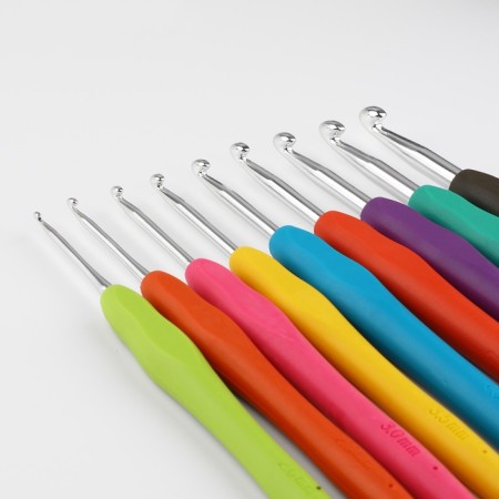 A set of hooks for knitting, d = 2-6 mm, 14 cm, 9 pcs, color colorful-2