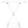 Folding spirit coffee table plastic, transparent 40x40x45 cm