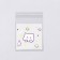 BOPP package with sticky tape, "Korean style", 7*7+3cm mix
