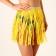 Hawaiian skirt, 40 cm, yellow color