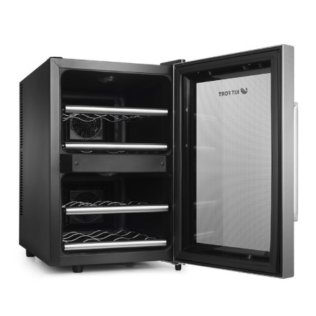 KitFort KT-2405, 140 watts, 4 regiments, 34 l, 12 bottles, 2 climatic zones-2