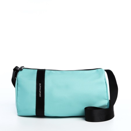 Youth bag with zipper, turquoise color-2