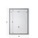 Domino London mirror, size 800x600 mm, with backlight