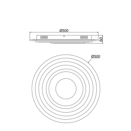 Ceiling lamp 98W, LED, 6x50 cm, white-4