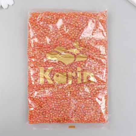 Glass beads 6/0 "orange" chameleon 450 gr-2