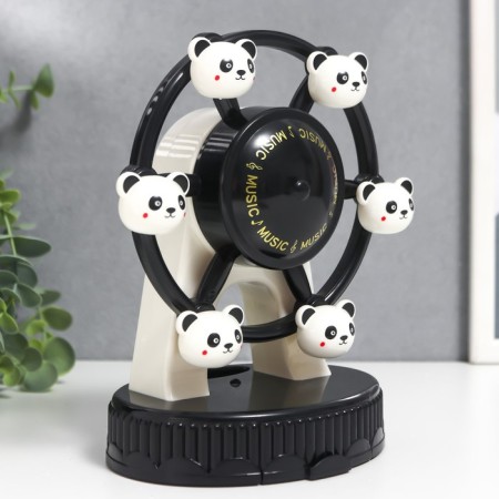 Casket Musical Mechanical Light "Ferris Wheel - Panda" 10.5x13.5x19 cm-1