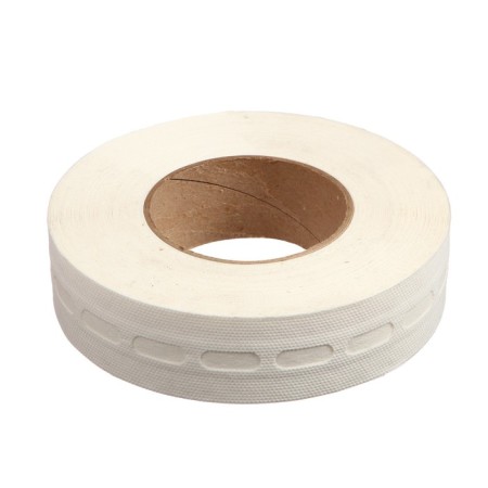 The tape is perforated, sticky, 25 m × 38 mm, for polycarbonate from 4 to 8 mm, mix
