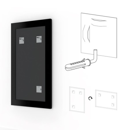 Mirror in the baguette frame - nut 22 mm, 48 x 98 cm, evoForm-1