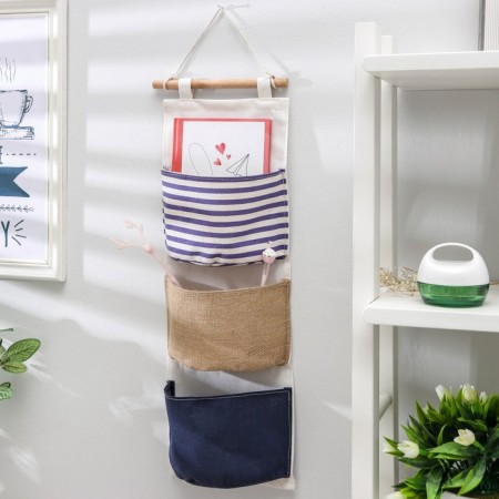 Suspendor Organizer with pockets, 3 departments, 20 × 60 cm, color mix-1
