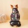 Dogs for dogs on a fur lining with a hood, size M (DS 26, Osh 32, OG 44 cm