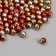 Decor for creativity Plastic "Ball with faces. Golden-pink" set 30 grams d = 0.6 cm