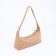 Baget bag with zipper, beige color