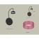 Wall lamp with Ambrella Light, XB9596251, GX53 LED 12 W switch, black sand, pink