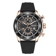 Men's watch, D-4.6 cm, with chronograph, 3 atm, luminous