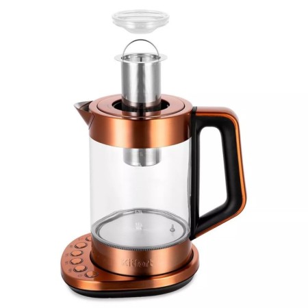 Electric KitFort KT-6655, glass, 1.7 l, 2200 watts, color copper-3