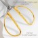 Scissors for needlework, mowed blade, 3.5 ", 8.5 cm, gold color
