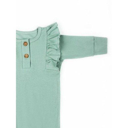 Children's overalls with ruffles fashion, height 56 ​​cm, green color-5