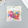 Beads for creativity plastic "flat multi -colored" set of 50 pcs 0.6x1.1x1.1 cm