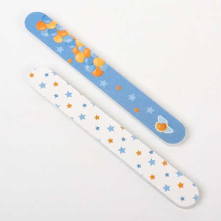 Children's manicure set (scissors, kniper, files), blue color-3