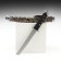 Souvenir weapon "Katana", black scabbard with patterns in the form of a dragon, 47 cm