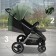 Walking stroller Sweet Baby Compatto, Silver Green color