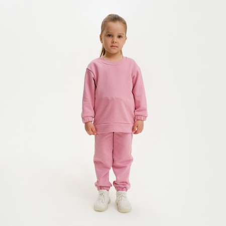 Костюм для девочки (свитшот, брюки) KAFTAN "Basic line", размер 28 (86-92), цвет розовый-4