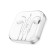 Hoco M1 Max headphones, wired, inserts, microphone, 1.2 m, white