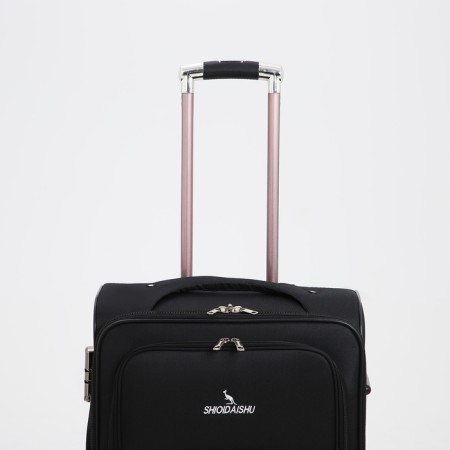 Small suitcase 24 "on lightning, code castle, with extension, black color-5