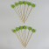 Skewers "leaves", in a set of 12 pieces