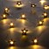 Garland “thread” 2 m dews with nozzles “stars”, IP20, silver thread, 20 LED, glow warm white, AAH2