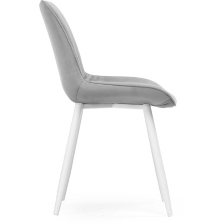 Stew Seda Metal/velor, white/light gray 50.5x57x83 cm-2