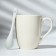 Ceramic mug with a spoon "I want Fyr-Fier", 310 ml, white color