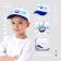 Children's cap for the boy Shark Area, white color, rr 54
