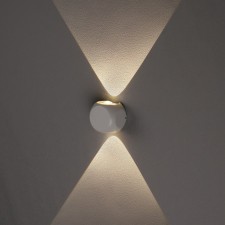 Facade lamp “Cube”, FSD-013, 2 W, 3000K, 1 Ray, IP65, 220 V, Metal, White