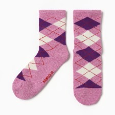 Women's socks from Mongolian wool, pink color, rr 37-39