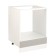 The floor cabinet for the oven Malm, 600x580x820, light gray/white