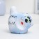 Pig a piggy bank "Cat tail pipe" 14cm, blue, mix