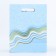 Gift box-package, packaging with a cut handle, "blue grace", 24 x 12 x 31 cm