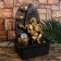 The desktop fountain from the network, the backlight "Golden Ganesh at the waterfall with bowls" 35x25x20 cm