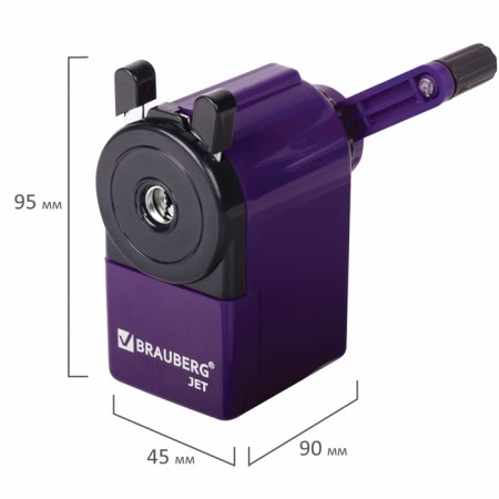 Mechanical BRAUBERG JET, metal mechanism, purple-10