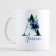 Ceramic mug "A - Anna", 320 ml, white color
