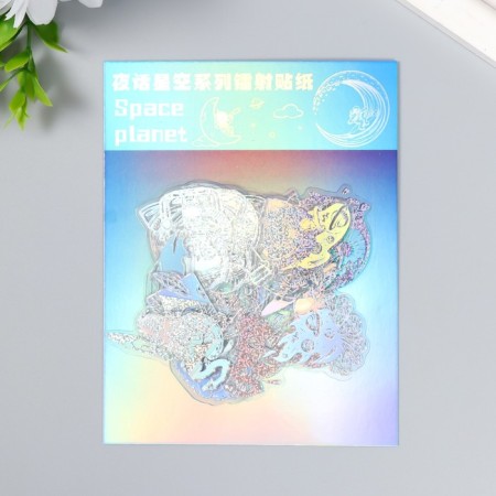 Set of stickers "immense cosmos" 45 pcs mix 8x13 cm-3