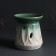 Aroma lace ceramics "Long sheet" Green 8.5x8.5x9.7 cm